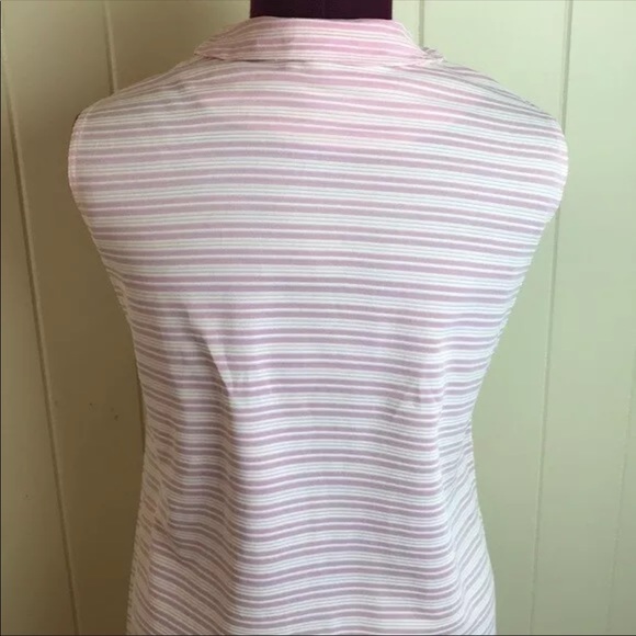 Vintage 60s Sleeveless Mod Striped Go Go Dress - Picture 4 of 8